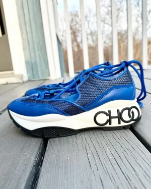 JIMMY CHOO Michigan Leather Sneakers