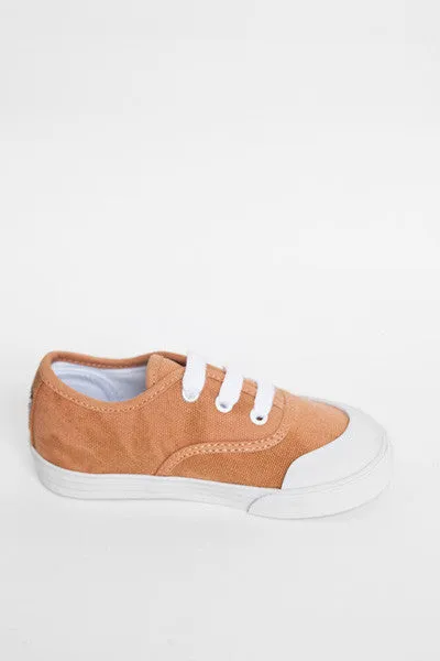 Jonah and the Girl Bertie Burnt Orange Canvas Shoes