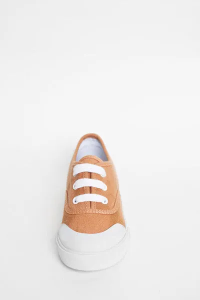 Jonah and the Girl Bertie Burnt Orange Canvas Shoes