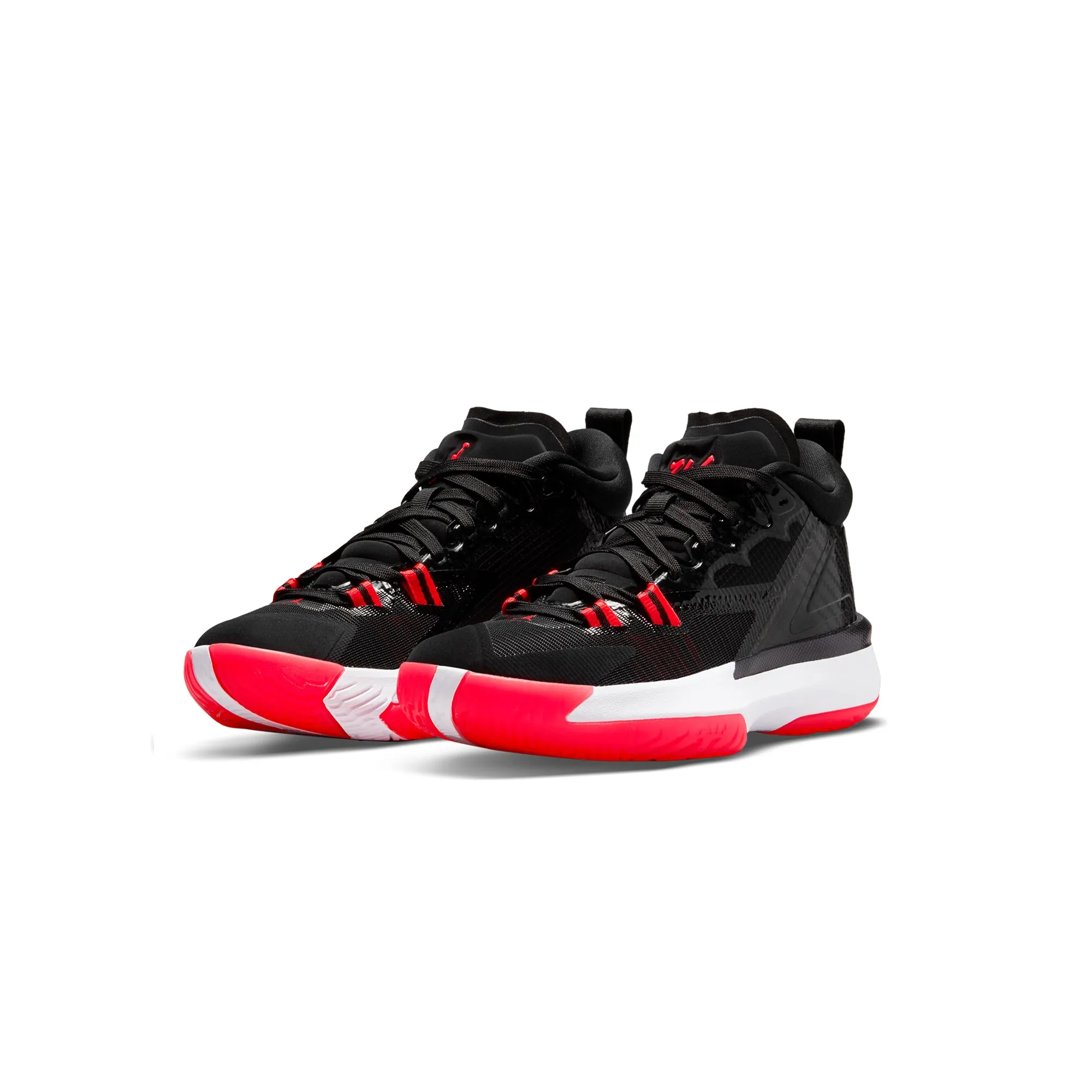 Jordan Big Kids Zion 1 Shoes Black/Bright Crimson