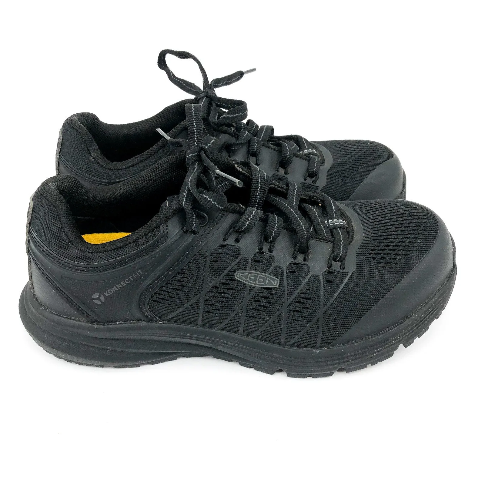 KEEN Womens Vista Energy Work Sneakers 6 WIDE Black Utility Water Resistant NIB