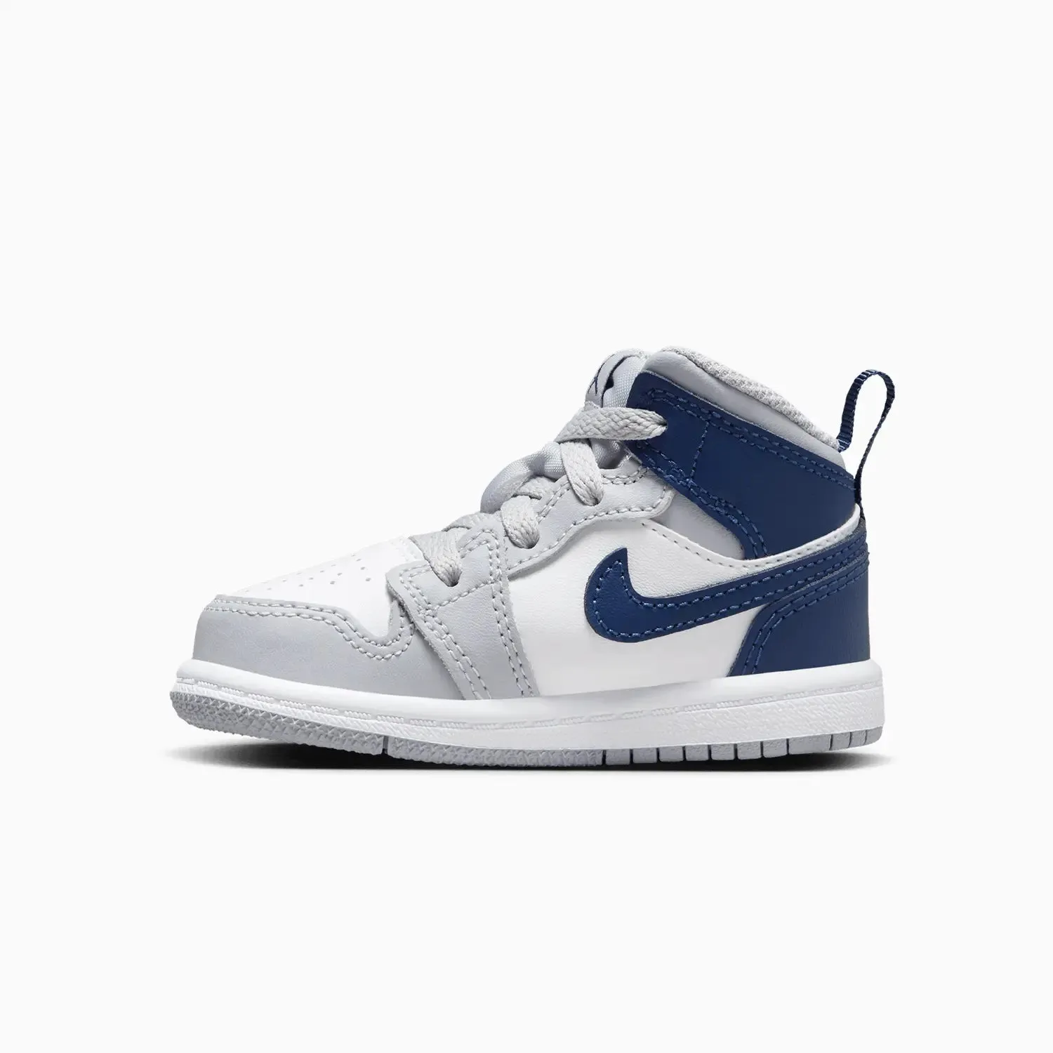 Kid's Air Jordan 1 Mid "Wolf Grey Midnight Navy" Toddlers