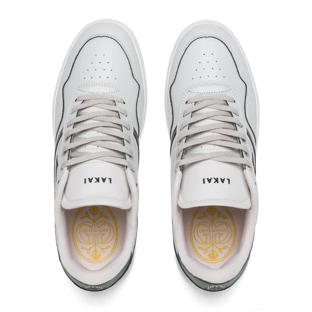 LAKAI Terrace Shoes Cream/Pine Leather