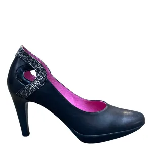 Maritus - black leather high heel