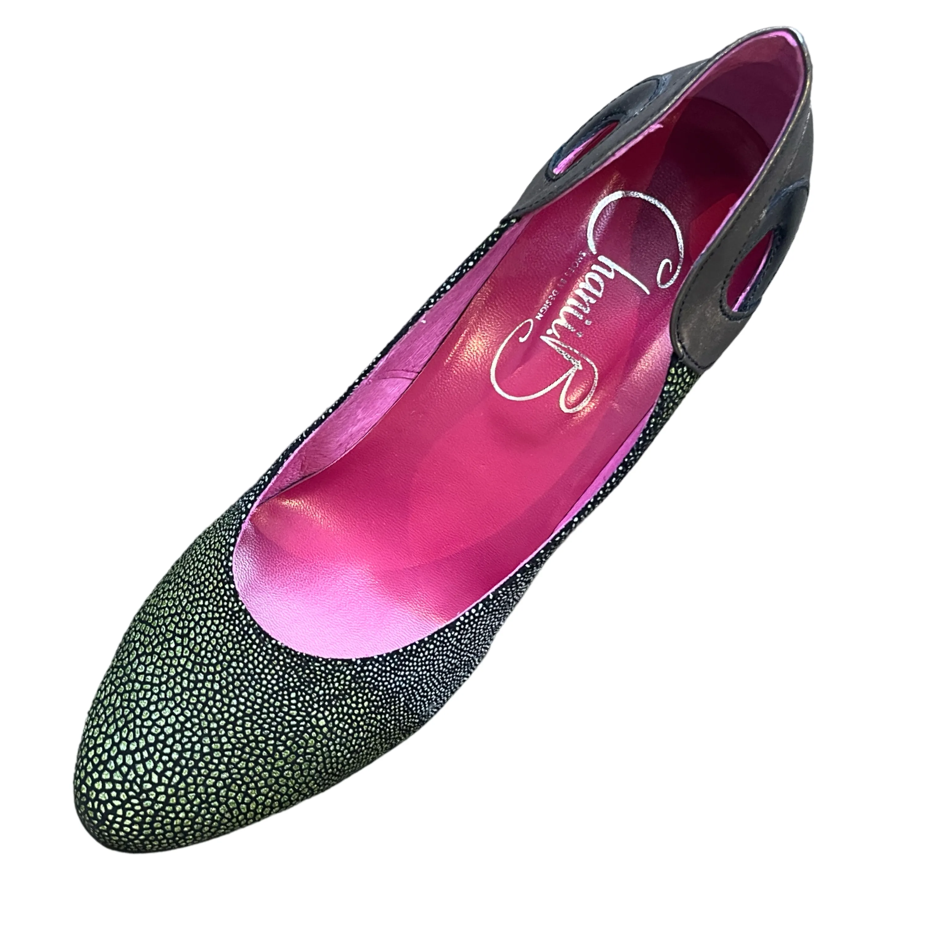 Maritus - green stingray print high heel