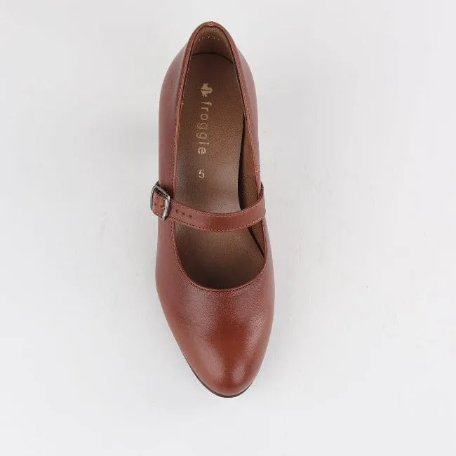 Mary Jane Court Shoe Chestnut- 12733