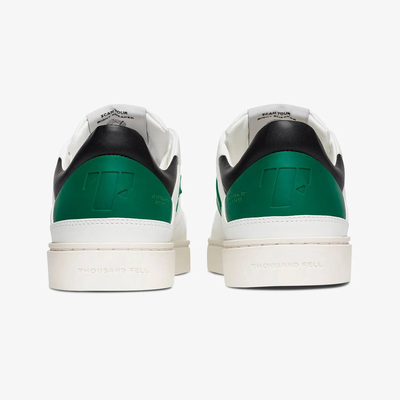 Men's Court | White-Black-Kelly Green