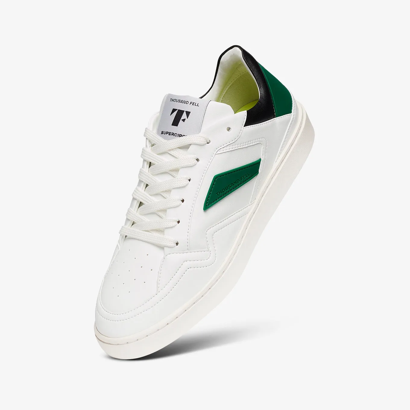 Men's Court | White-Black-Kelly Green