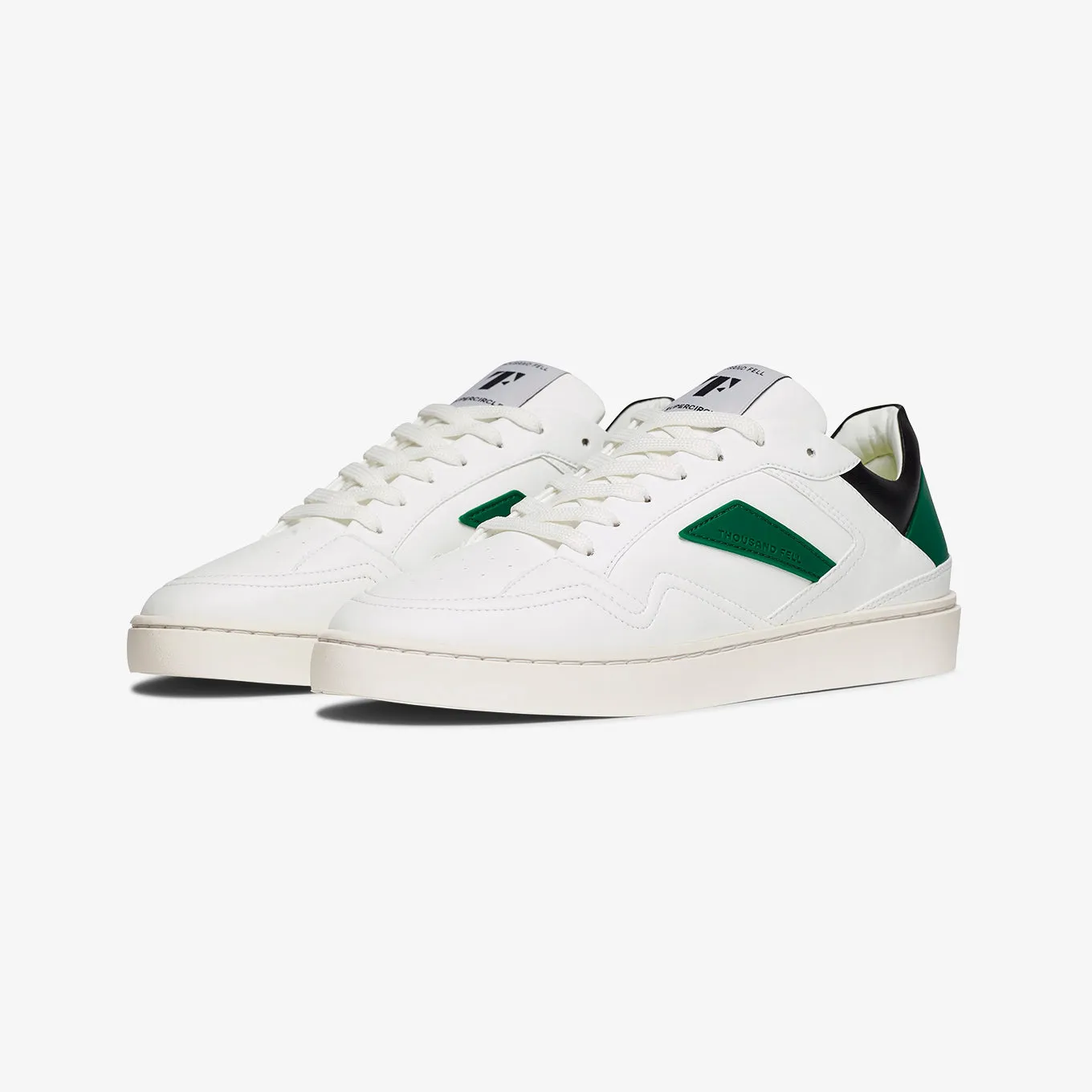 Men's Court | White-Black-Kelly Green