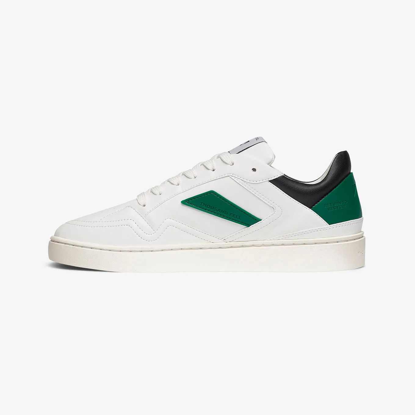 Men's Court | White-Black-Kelly Green