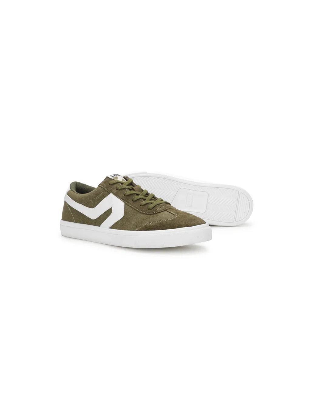 Men's Suede Olive Casual Shoes