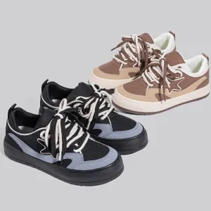 Meteor Bread Skateboard Female Retro Sports Canvas Shoes