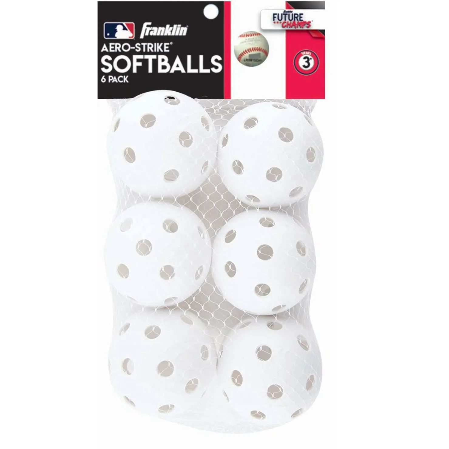 MLB PLASTIC SOFTBALLS-White