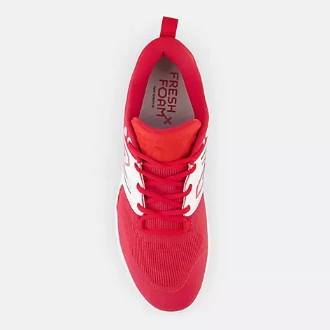 New Balance Fresh Foam X 3000 v6 Metal Cleat - Red/White