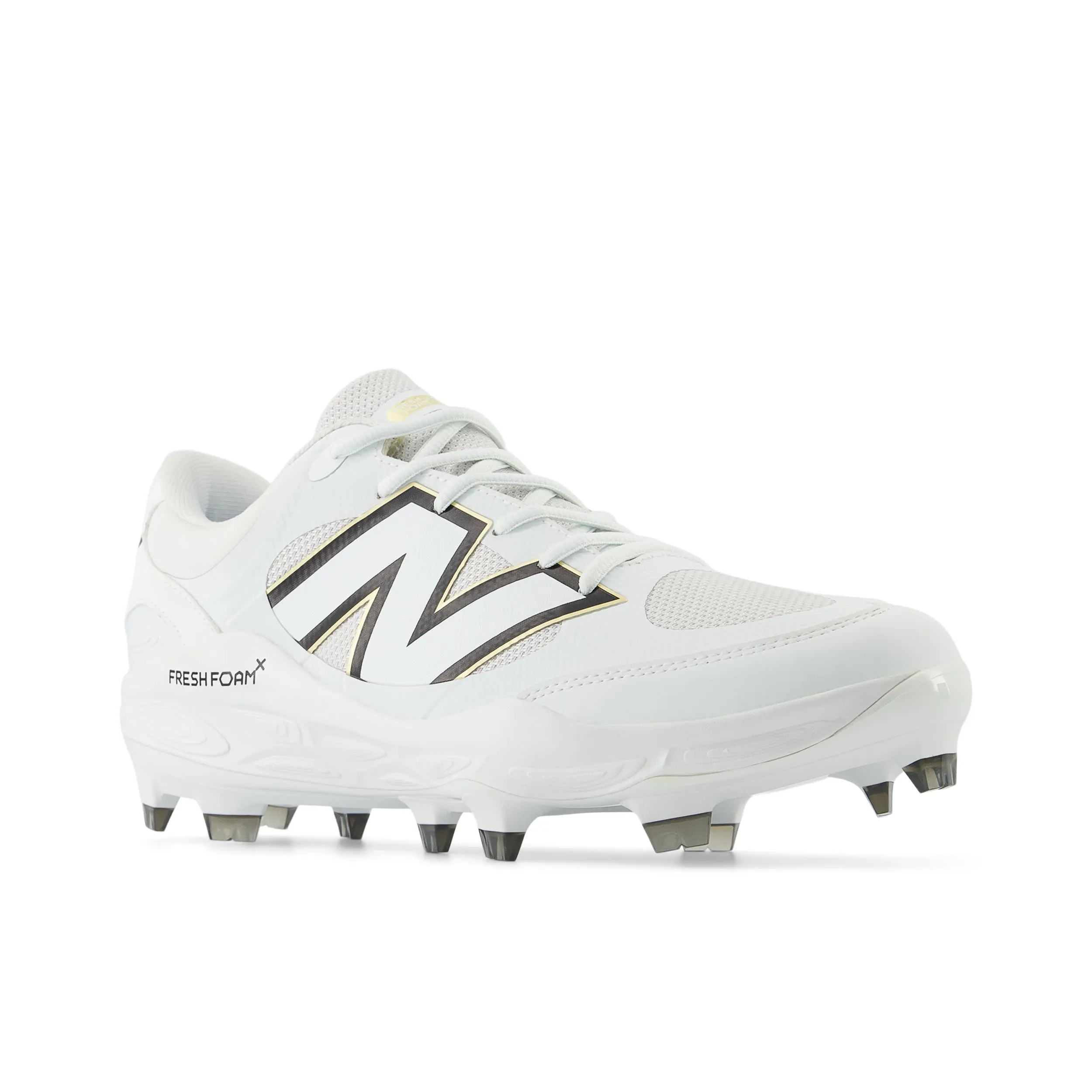 New Balance PL3000 V7 Moulded Cleats - White - D Fit