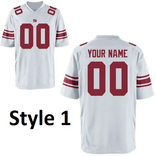 New York Giants Customizable Pro Style Football Jersey