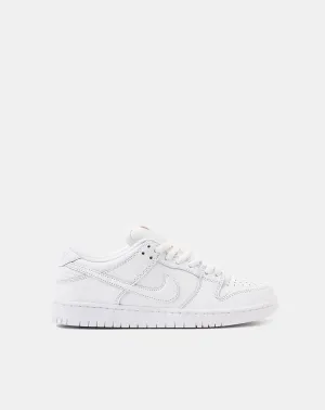 Nike SB Dunk Low Pro ISO “ORANGE LABEL” Triple White Sneakers