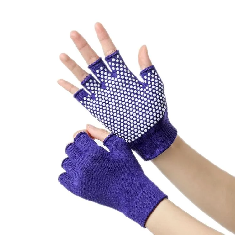 Non-Slip Fingerless Yoga Gloves for Women - Aerial Fitness Aid