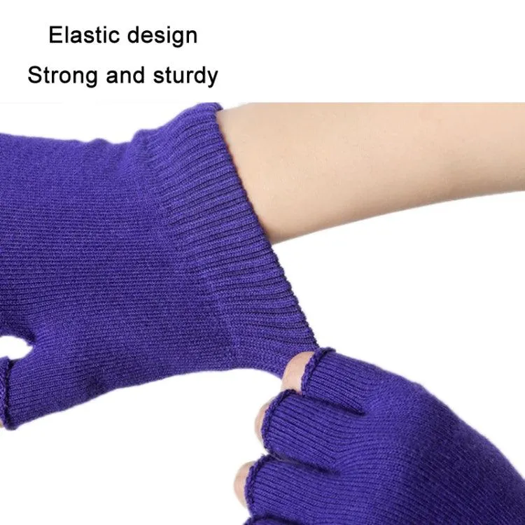 Non-Slip Fingerless Yoga Gloves for Women - Aerial Fitness Aid