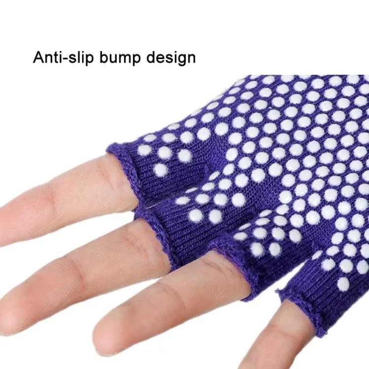 Non-Slip Fingerless Yoga Gloves for Women - Aerial Fitness Aid