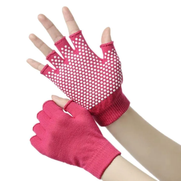 Non-Slip Fingerless Yoga Gloves for Women - Aerial Fitness Aid