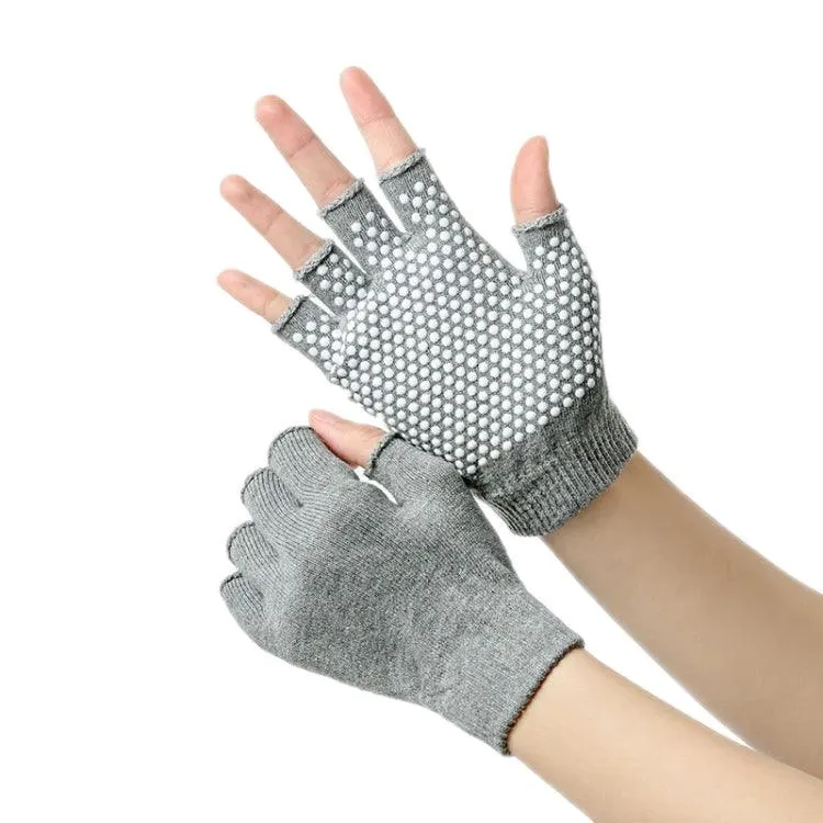 Non-Slip Fingerless Yoga Gloves for Women - Aerial Fitness Aid