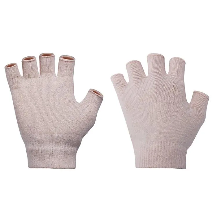 Non-Slip Fingerless Yoga Gloves for Women - Aerial Fitness Aid