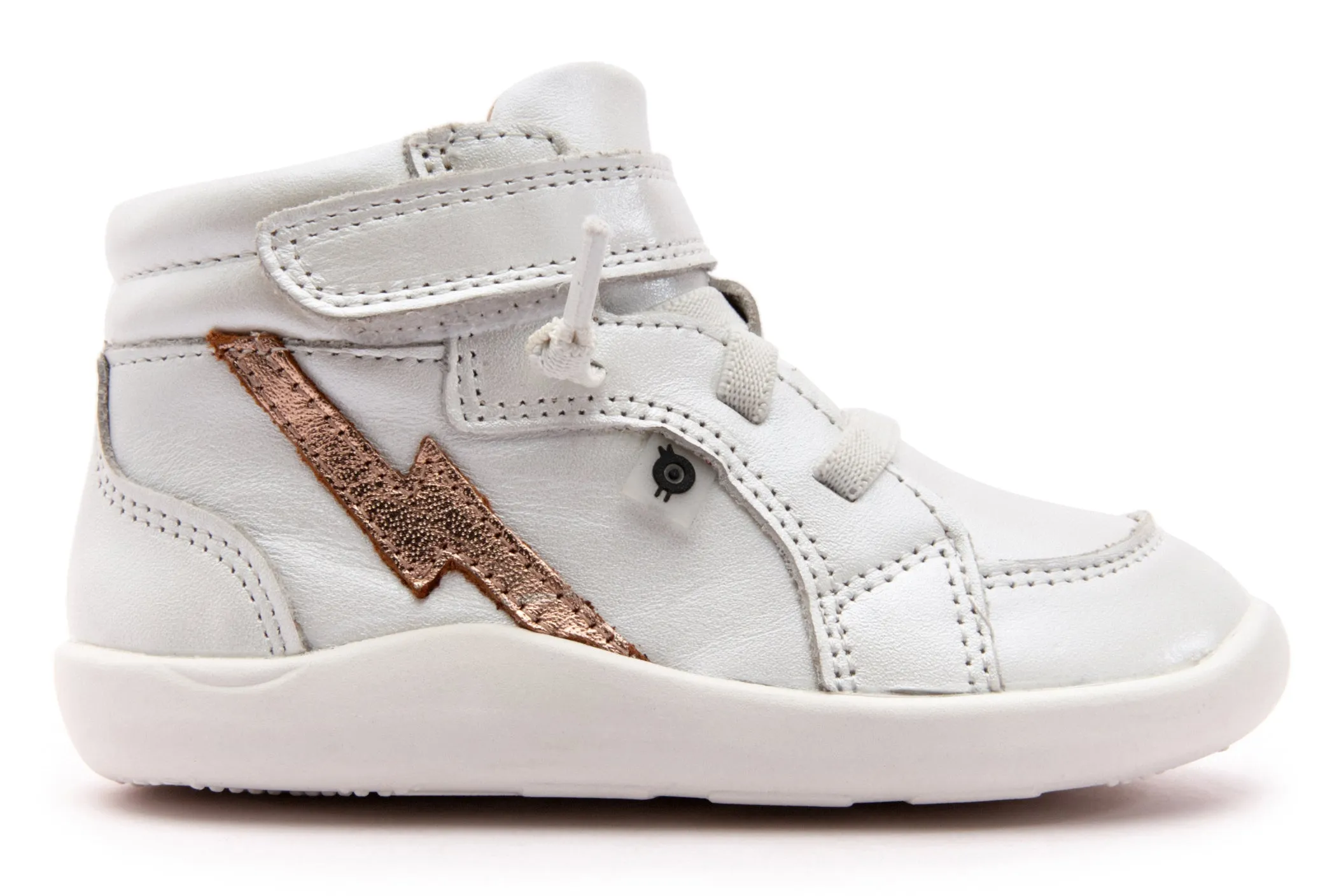 Old Soles Girl's 8018 Light The Ground Sneakers - Nacardo Blanco/Copper