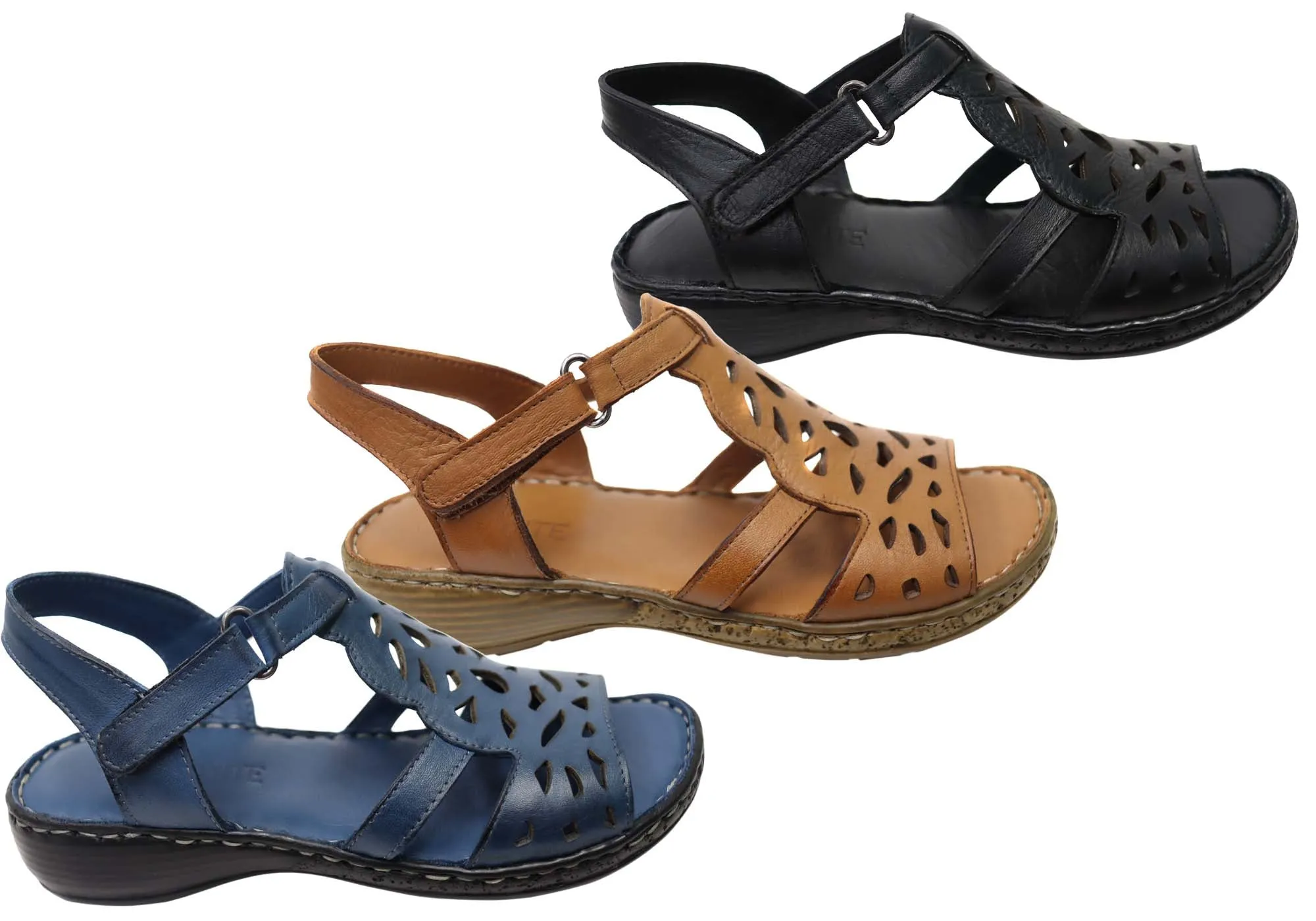 Orizonte Raya Womens Comfortable European Leather Sandals