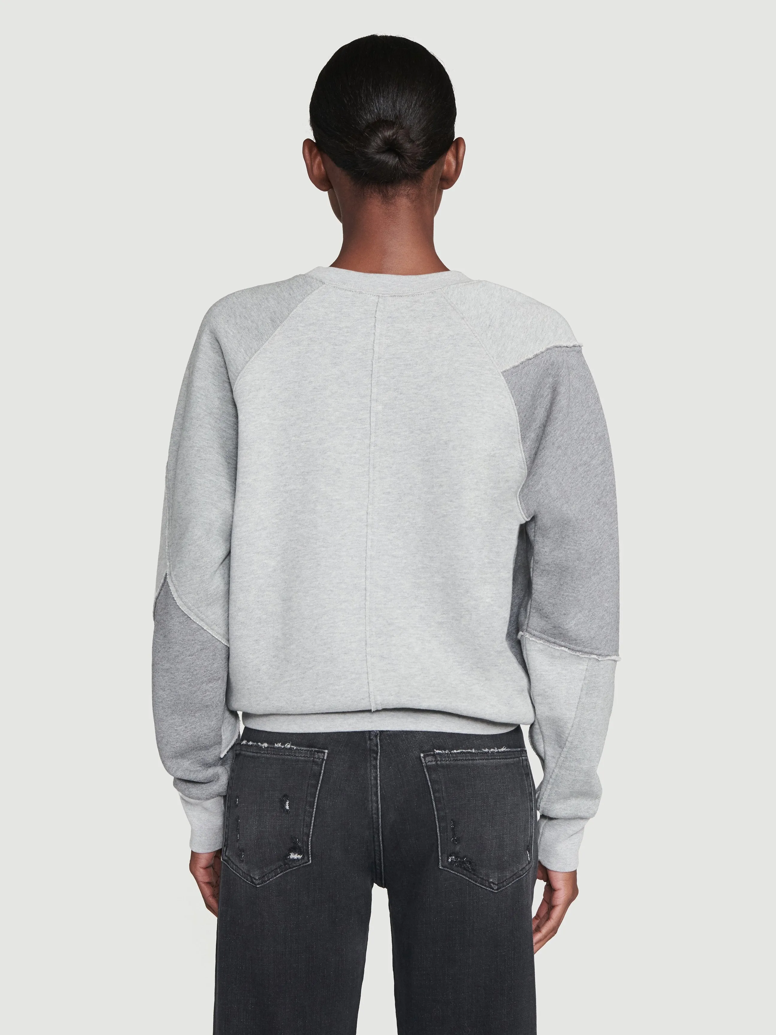 Patchwork Sweatshirt -- Gris Multi