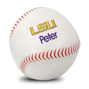 Personalized LSU Tigers Plush Baseball