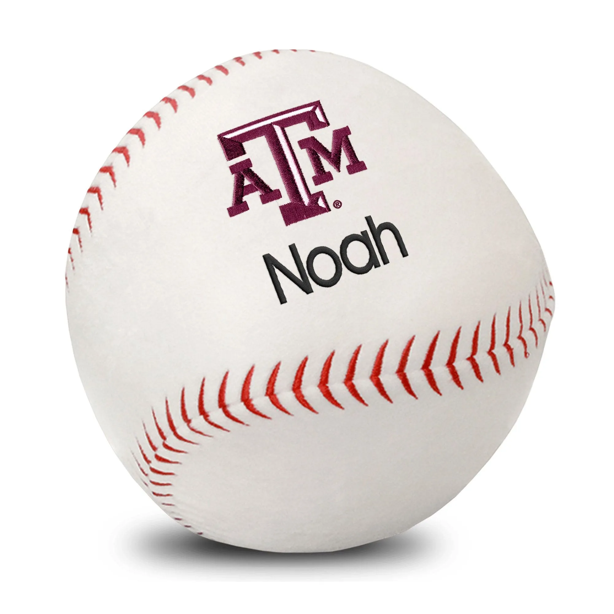 Personalized Texas A&M Aggies Plush Baseball