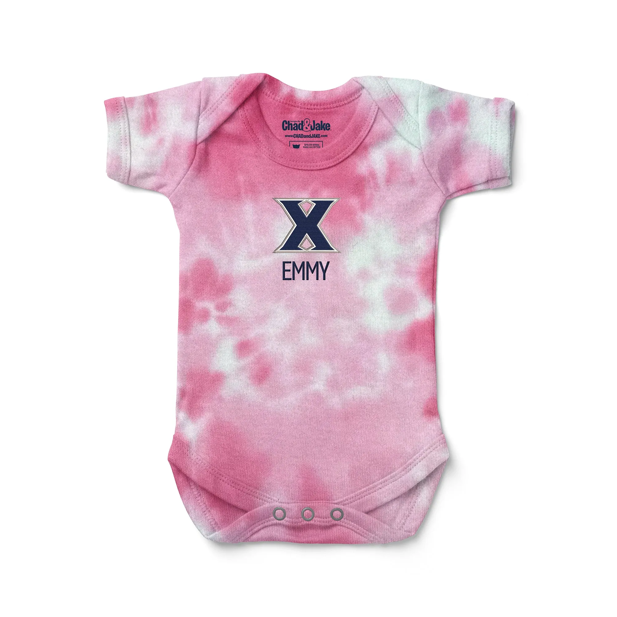 Personalized Xavier Musketeers Tie Dye Bodysuits