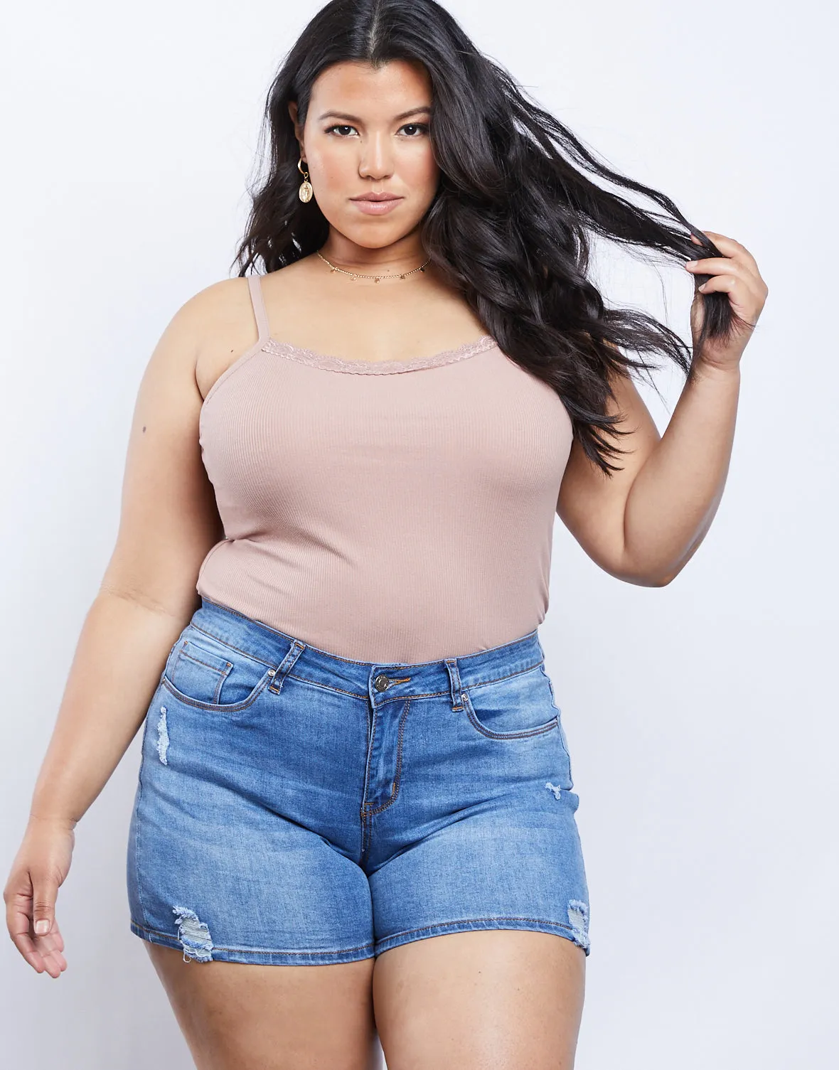 Plus Size Simple And Sweet Tank