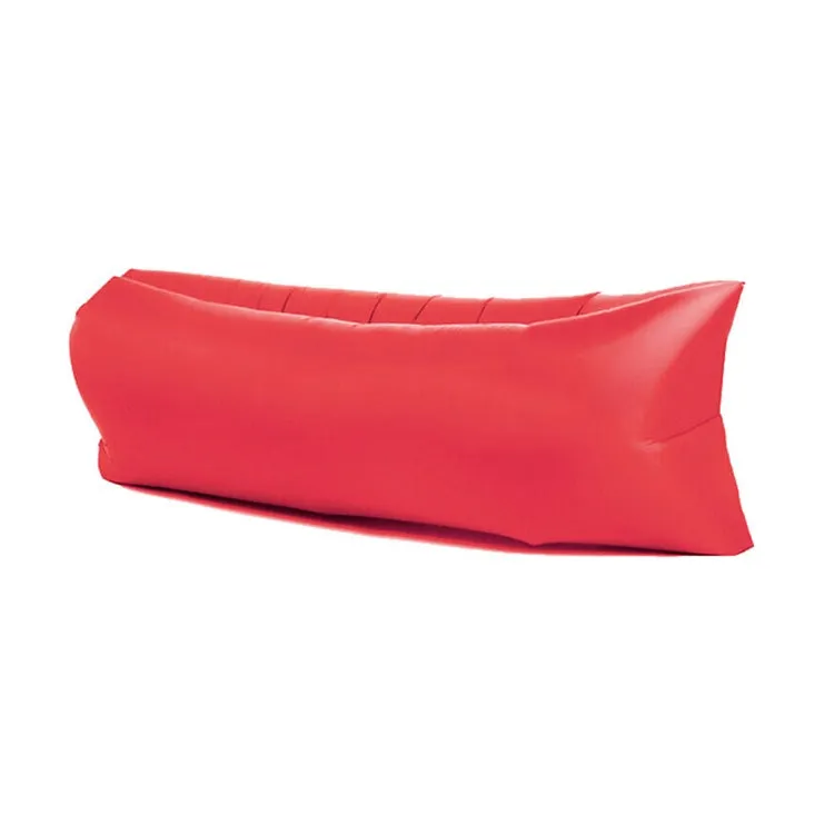 Portable Inflatable Sofa Bed for Camping, Fishing, and Beach, Lazy Air Bed, 78.7 x 27.6 inches (Red)