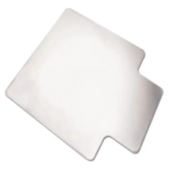 PVC CHAIR MATS, HIGH PILE CARPET, 60" X 46", CLEAR, 1 EACH