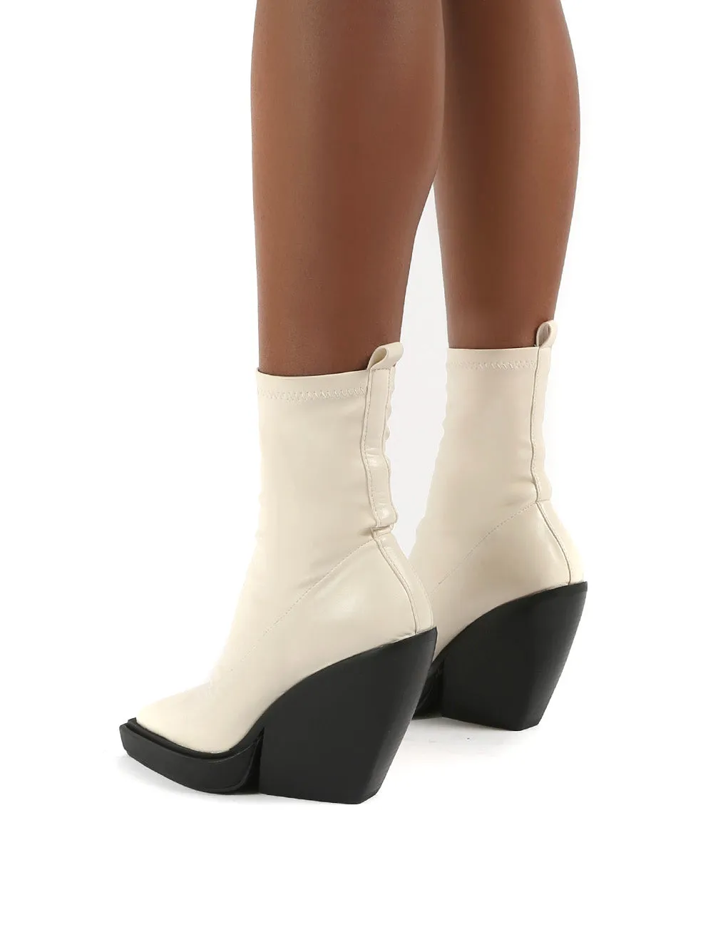 Rae Bone Block Heel Square Toe Ankle Boot