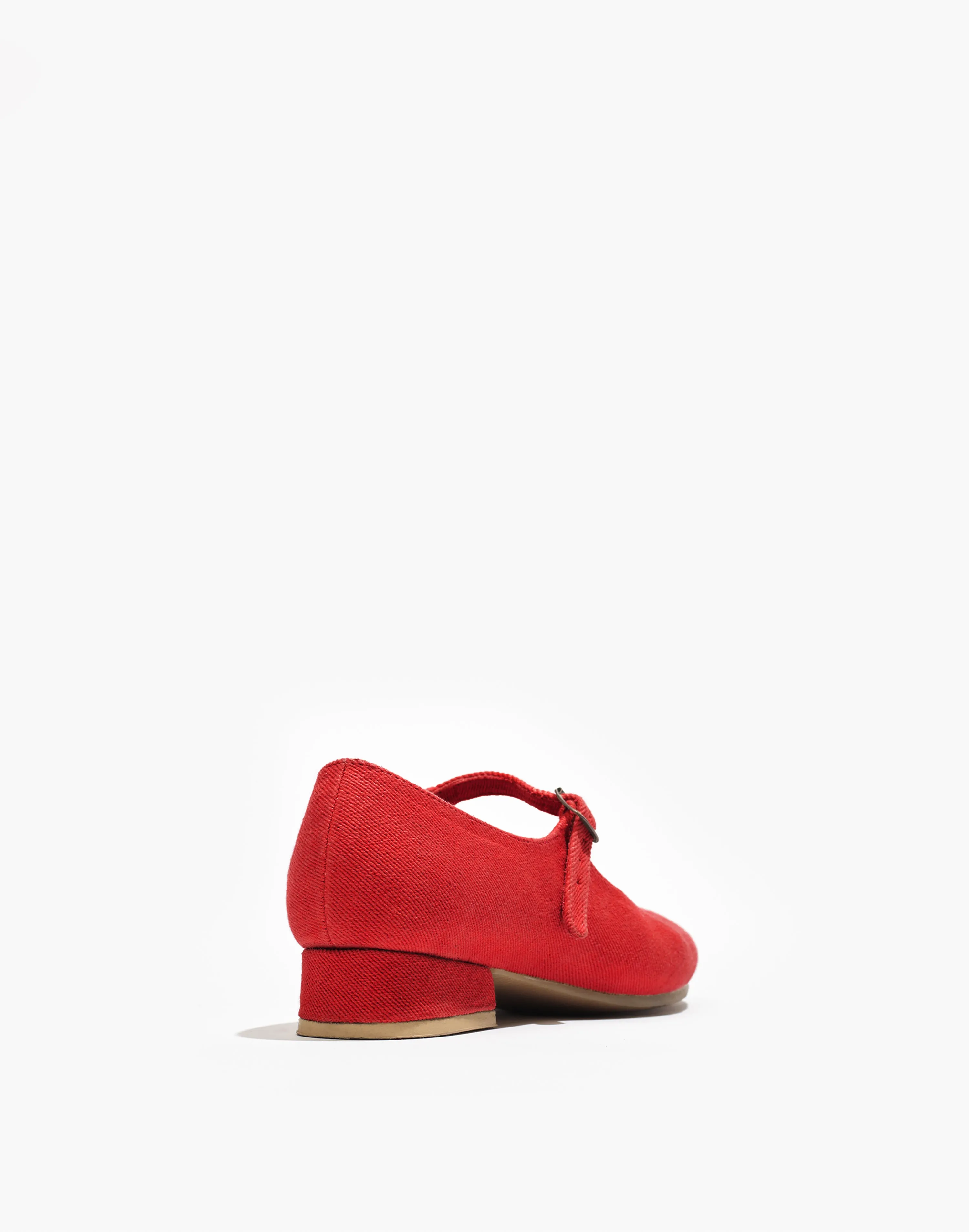 Red | Heeled Mary Jane | Flaw | Size 9