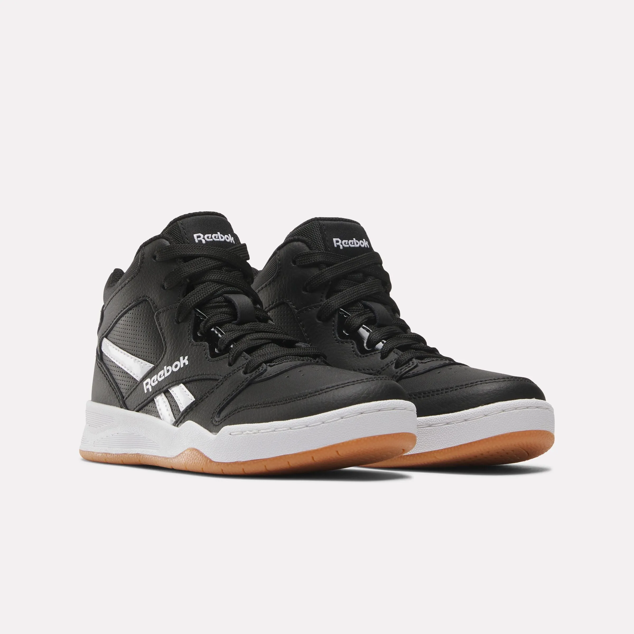 Reebok Bb4500 Court Shoes - Preschool Black/White/Gum