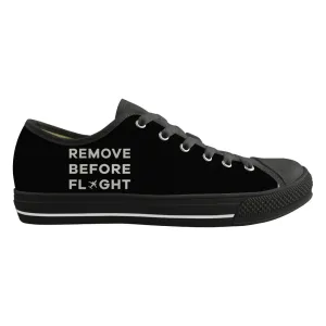 Remove Before Flight Designed Canvas Shoes (Men)