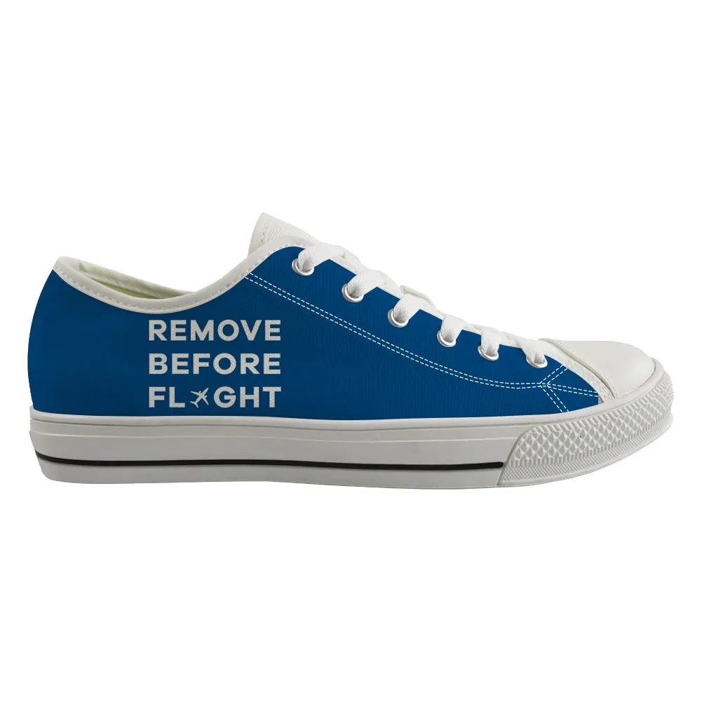 Remove Before Flight Designed Canvas Shoes (Men)