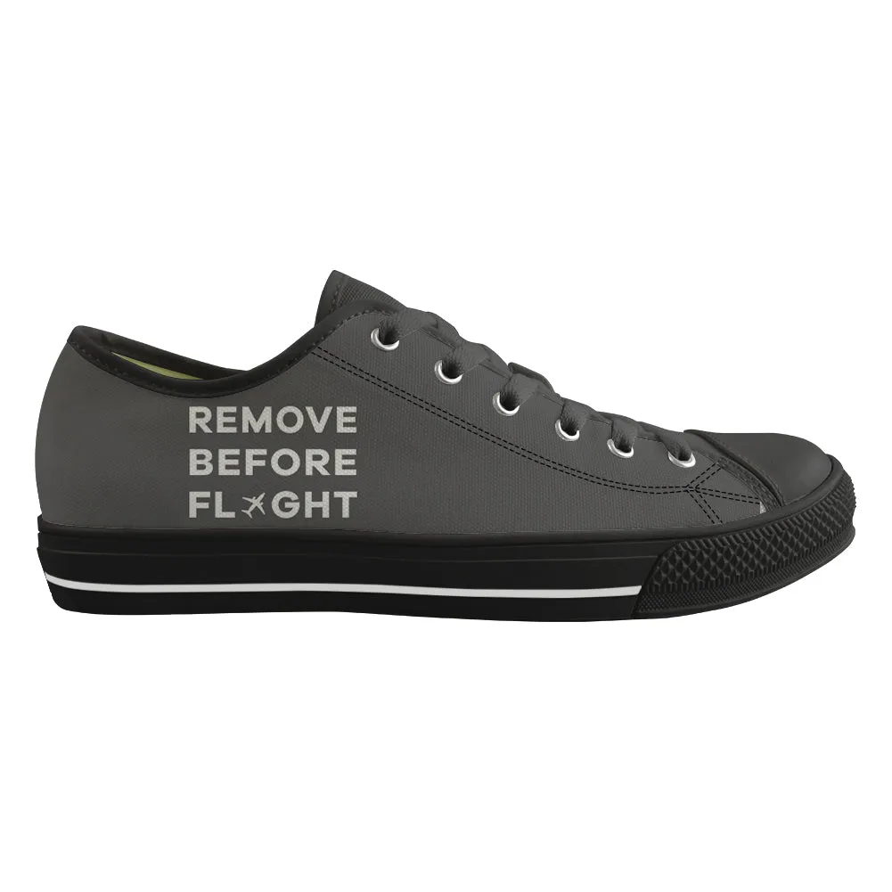 Remove Before Flight Designed Canvas Shoes (Men)