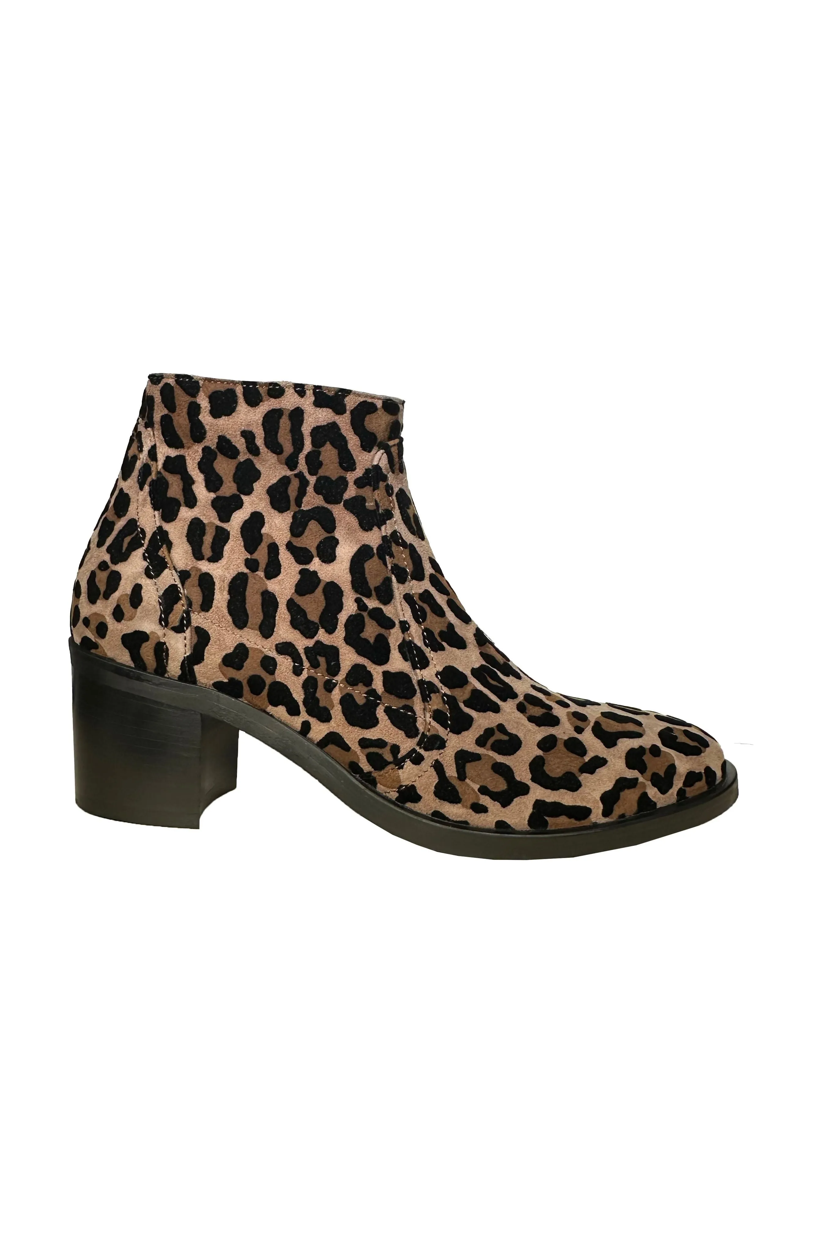 Robertson Madison Angela Dressy Suede Ankle Boot RM-52.005.131 | Leopard