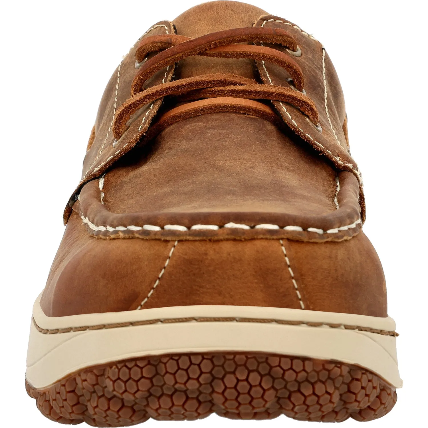 Rocky Mens Dry Strike SRX CT EH Brown Leather Lace Work Shoes