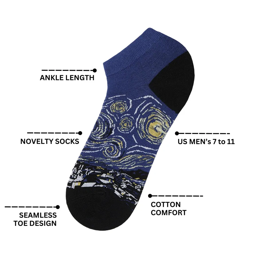 Rorschach Printed Ankle Socks