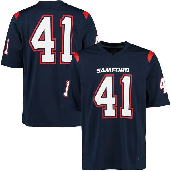 Samford Bulldogs Style Customizable Football Jersey