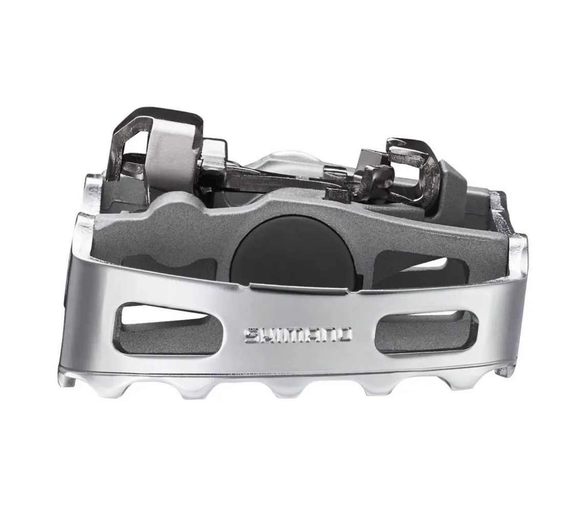 Shimano PD-M324 Dual-Sided Combination Pedals: Flat and SPD Cleat Mount   Cleats