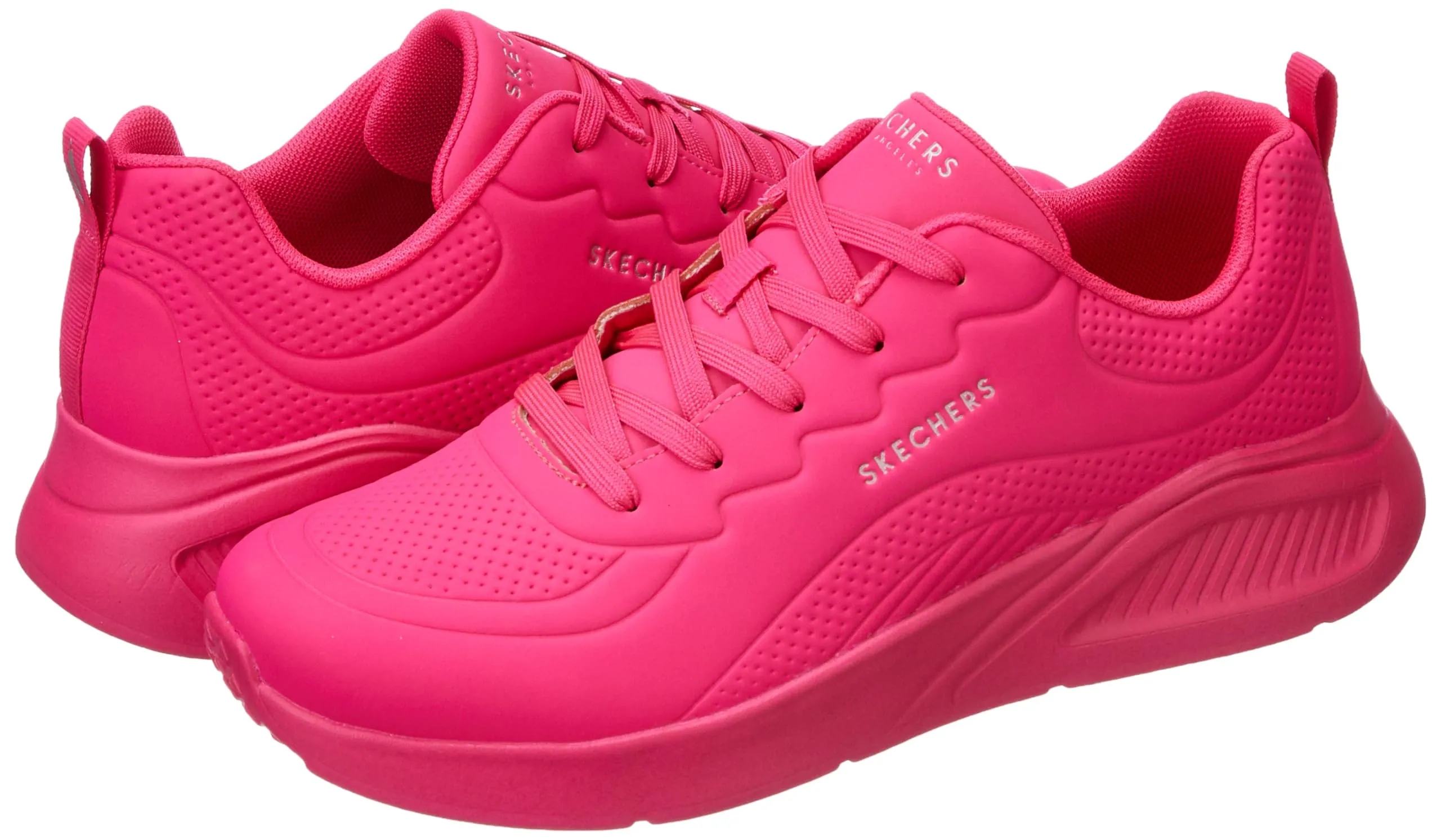 Skechers-UNO LITE - Lighter ONE-Women's Casual Shoes-177288-HTPK-8 Hot Pink