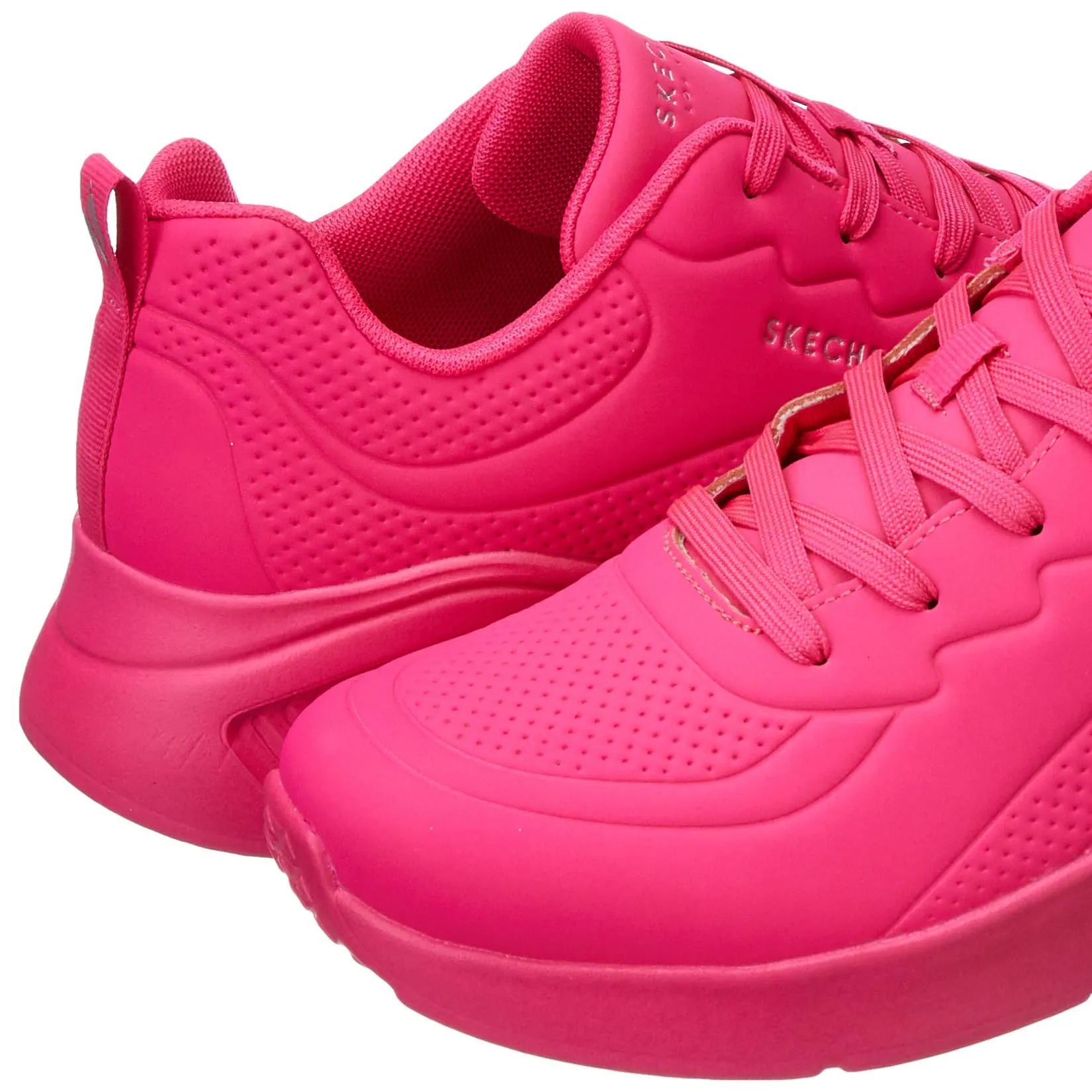 Skechers-UNO LITE - Lighter ONE-Women's Casual Shoes-177288-HTPK-8 Hot Pink