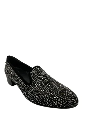 Stuart Weitzman Embellished Smoking Slippers 7.5